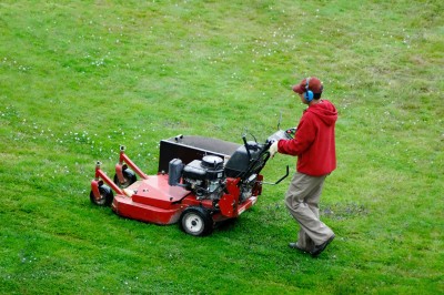 Lawn maintenance crew