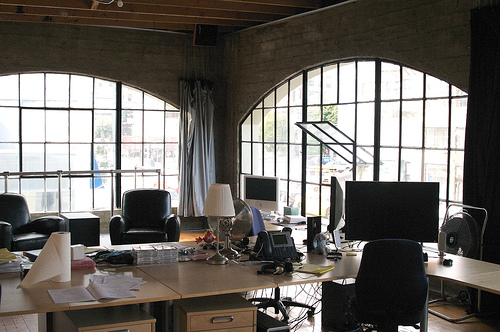 Interior of a proprety management companies office